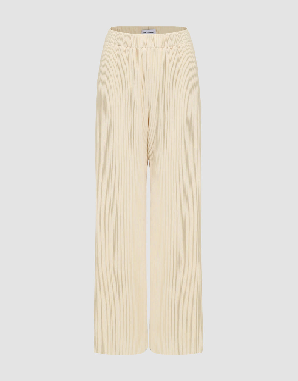 Elastic Waist Knitted Wide-Leg Pants