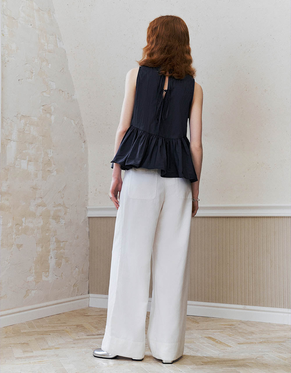 Loose Wide-Leg Pants
