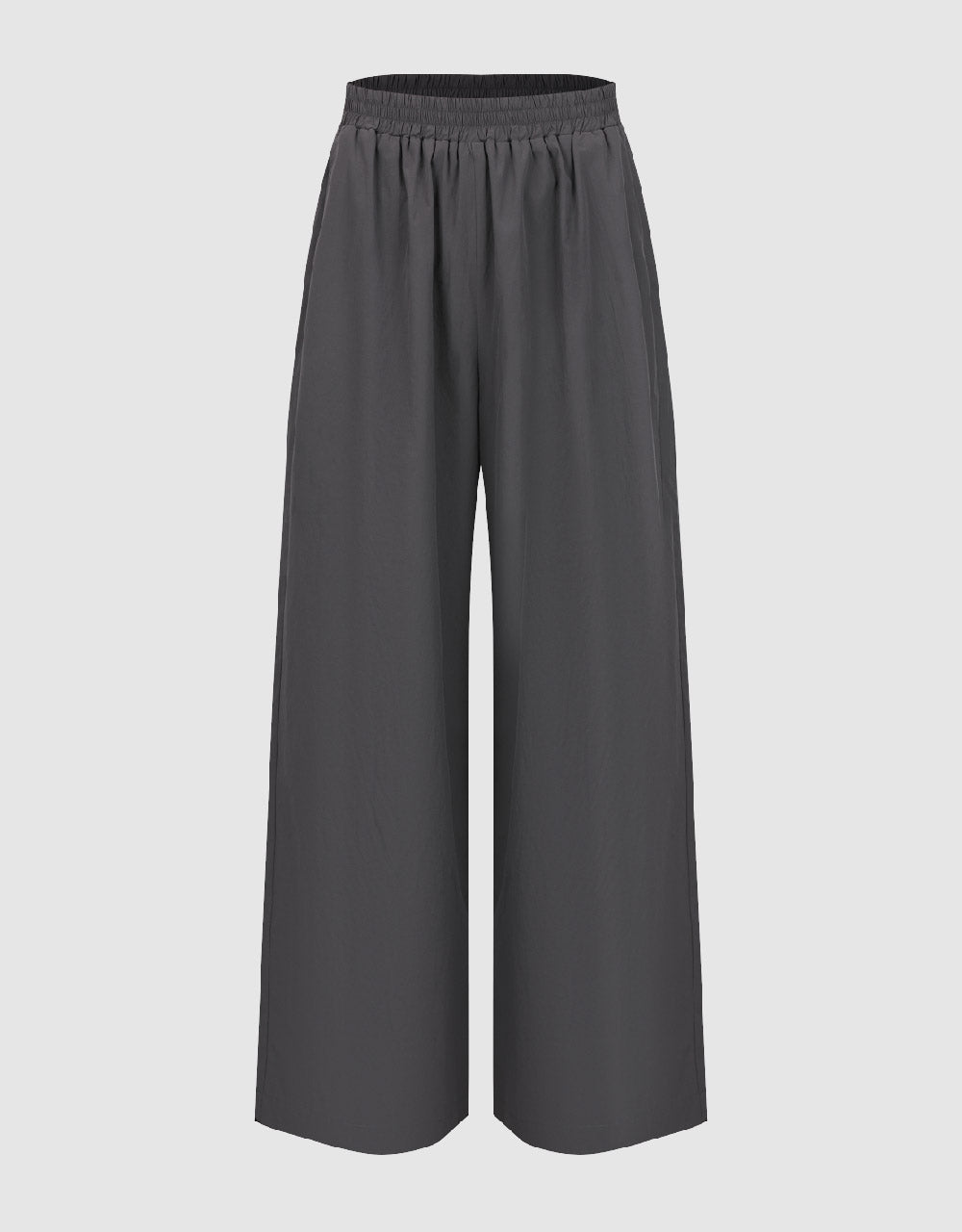 Elastic Waist Wide-Leg Pants