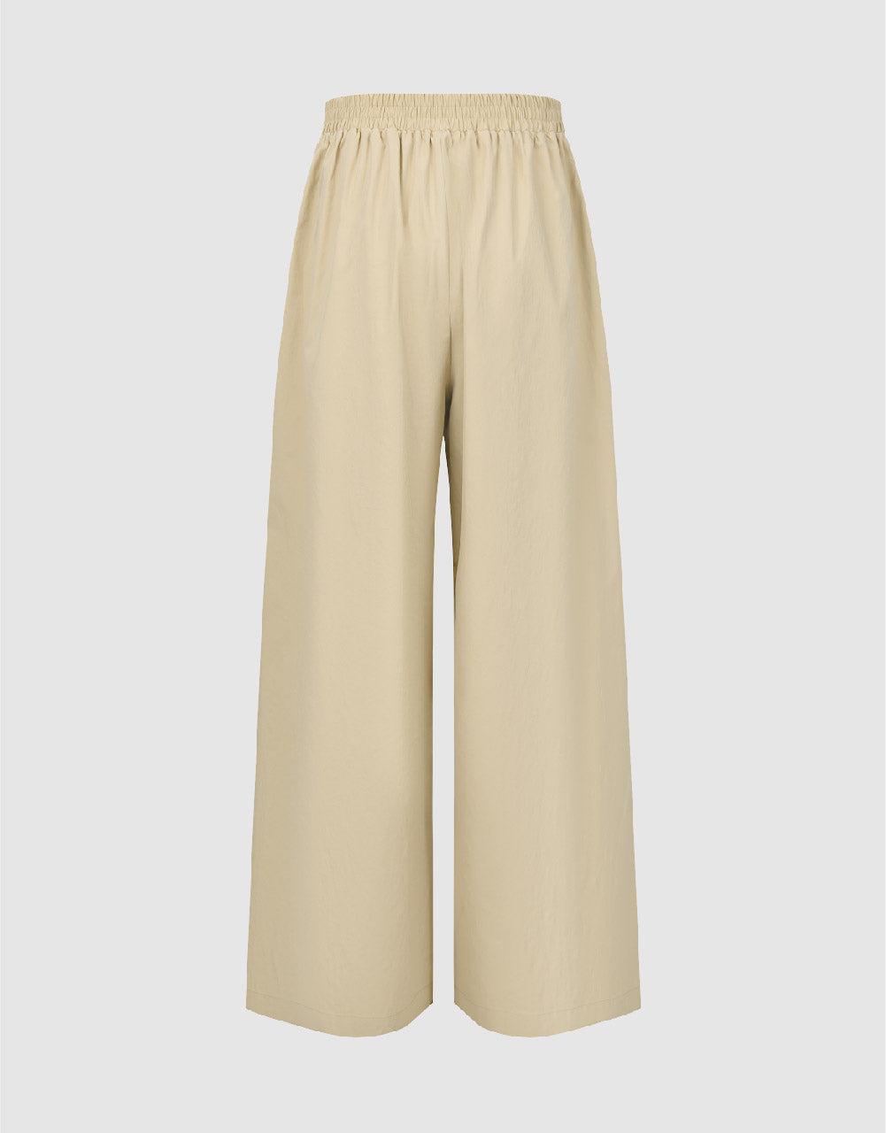 Elastic Waist Wide-Leg Pants