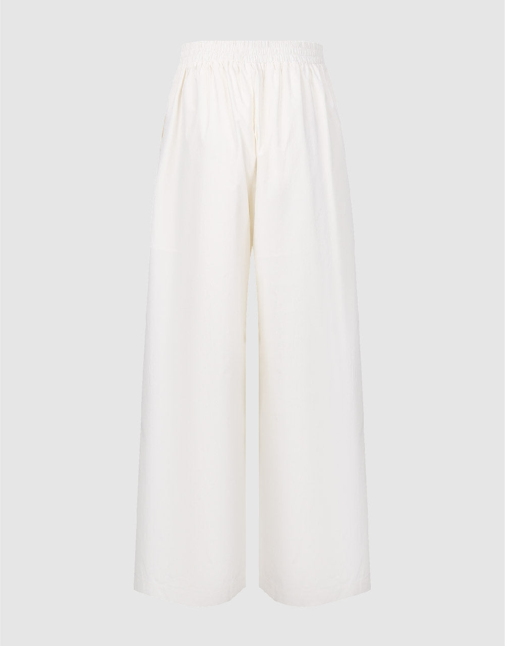 Elastic Waist Wide-Leg Pants