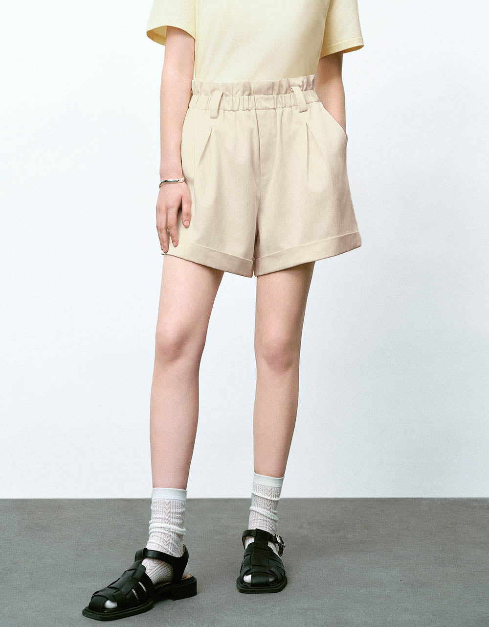 Elastic Waist Urban Shorts