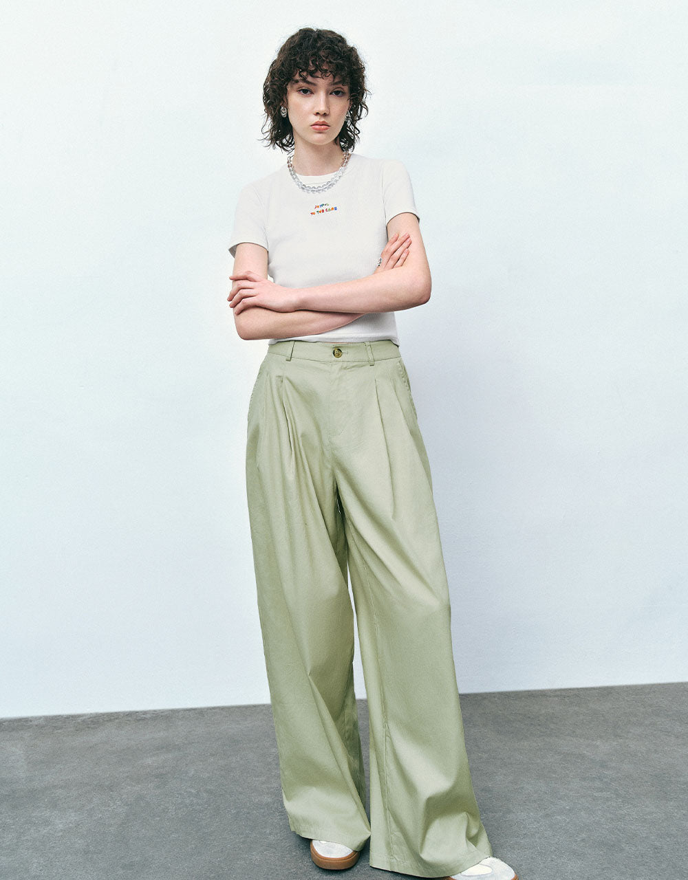 Wide-Leg Loose Pants