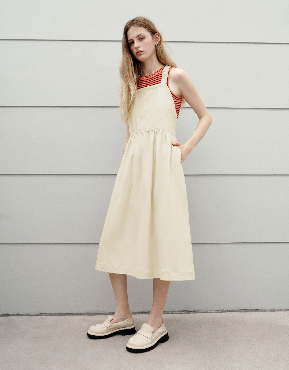 Sleeveless A-Line Dress