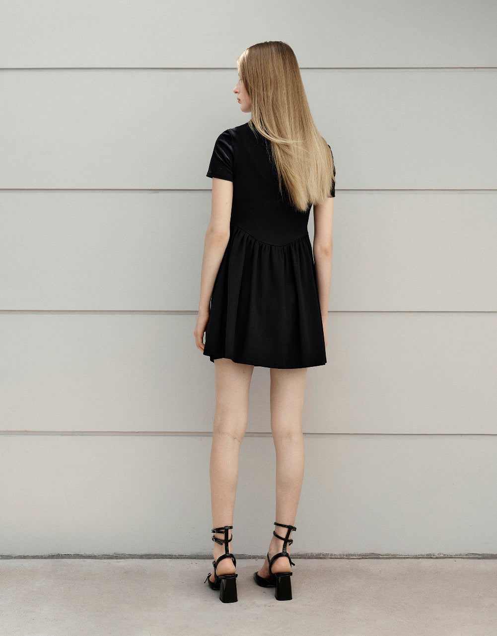 Crew Neck Skater Dress