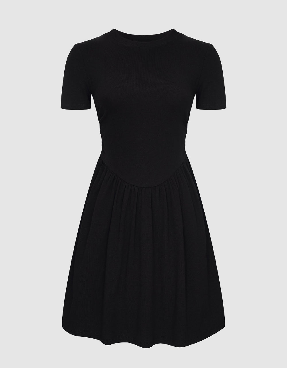 Crew Neck Skater Dress