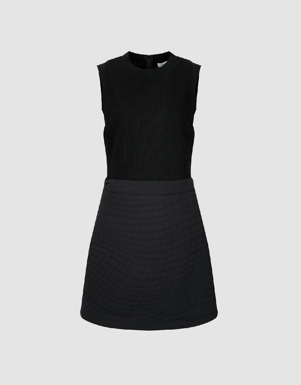 Sleeveless V-Neck Straight Knitted Dress