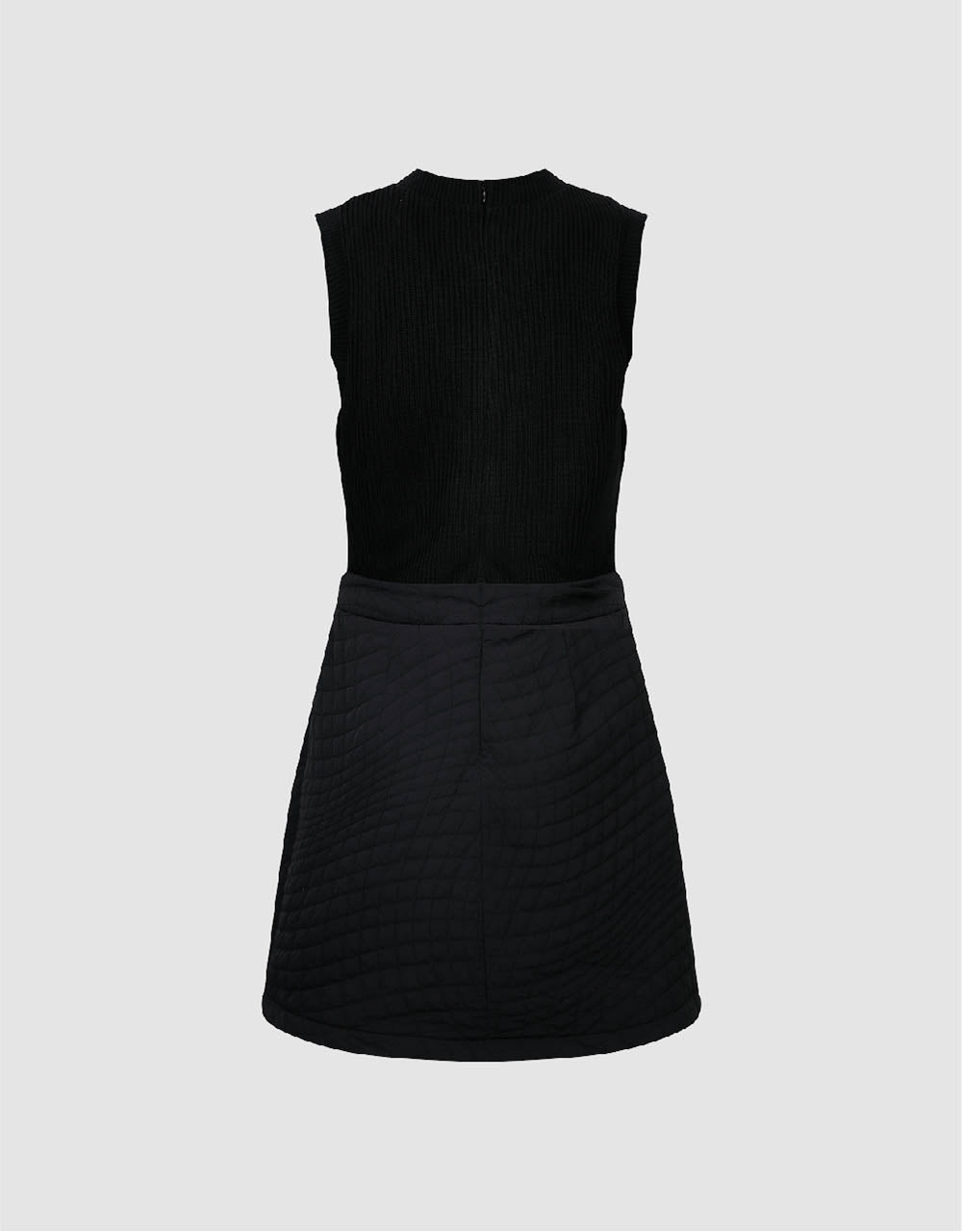 Sleeveless V-Neck Straight Knitted Dress