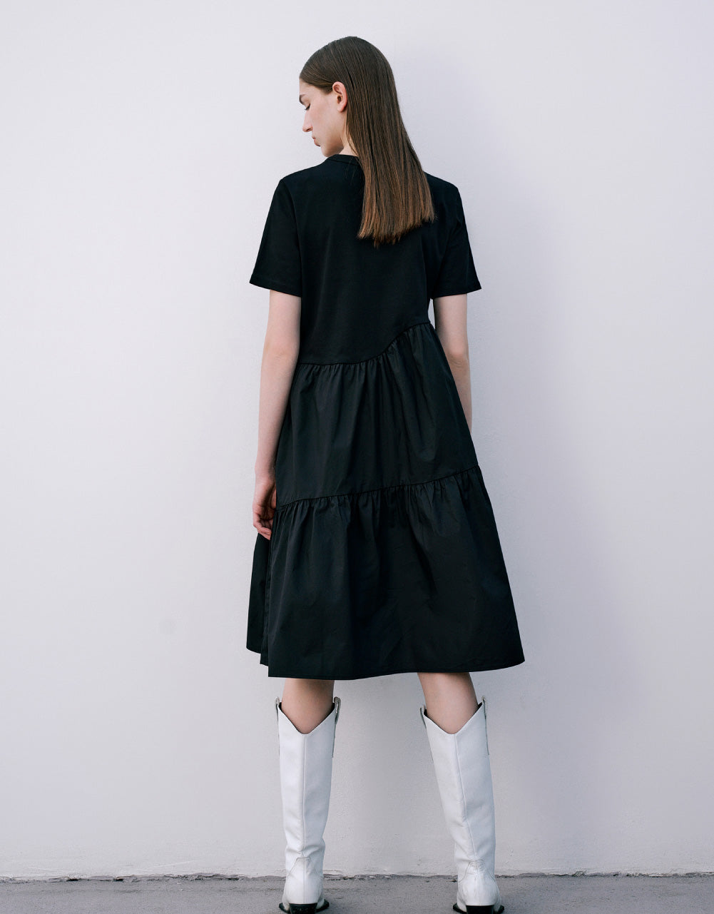 Crew Neck A-Line Dress