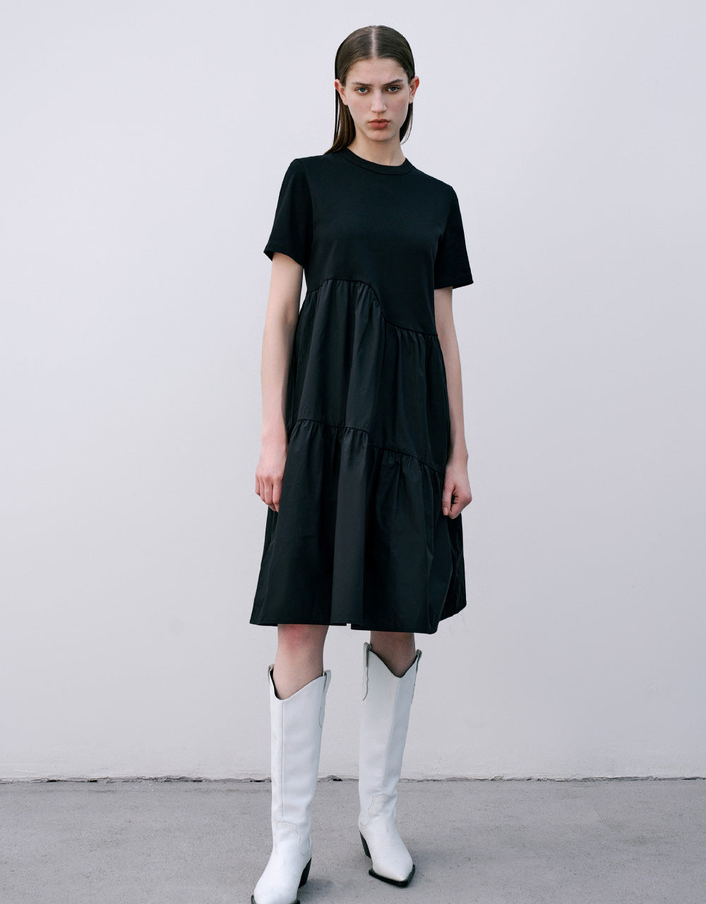 Crew Neck A-Line Dress