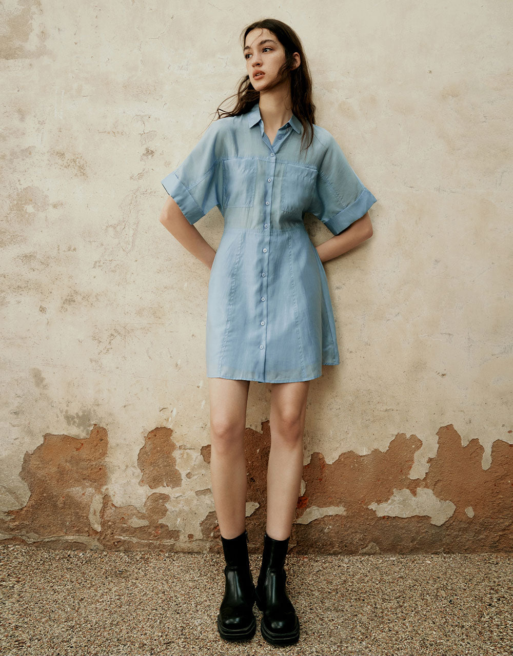 Skater Shirt Dress