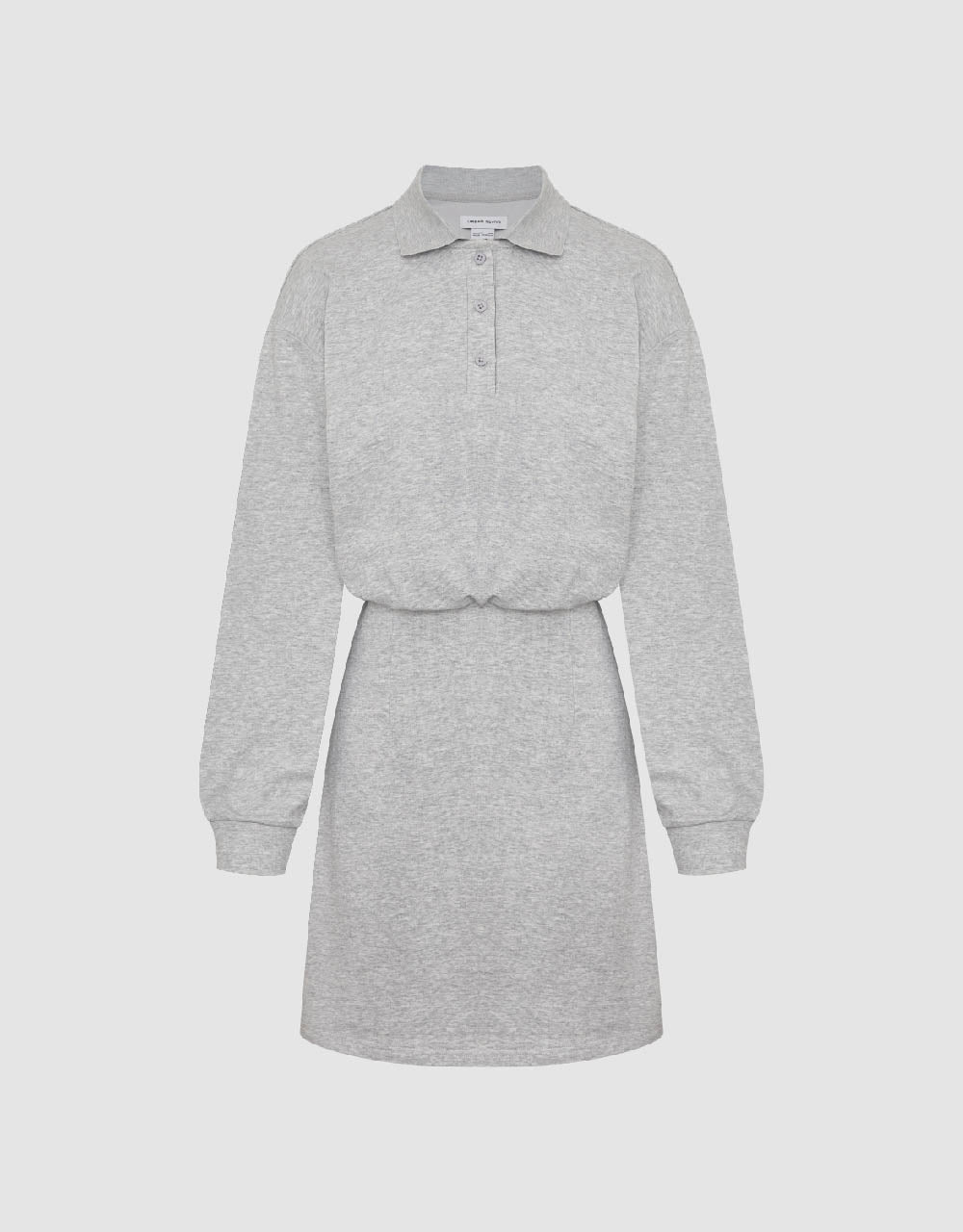 Button Half Placket Knitted Dress