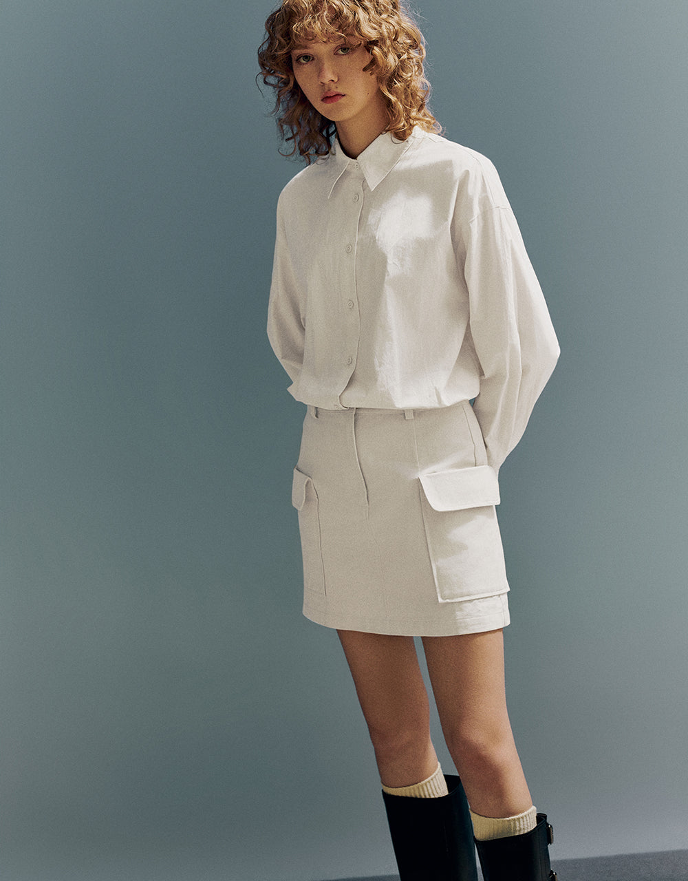 2 In 1 Straight Shirt Dress