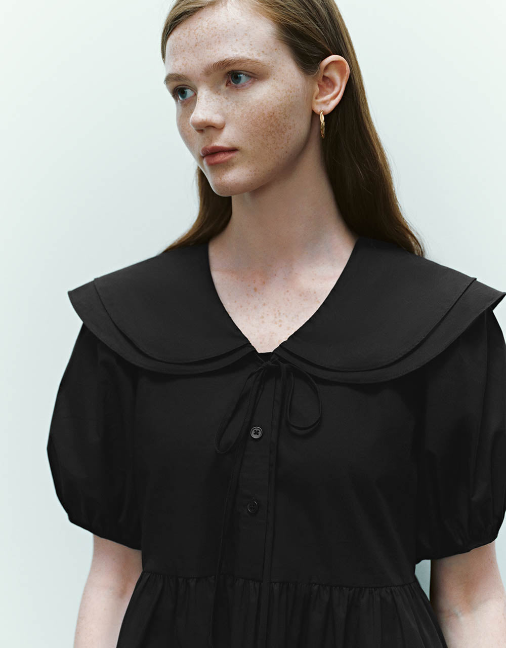 Sailor Collar Neck A-Line Dress