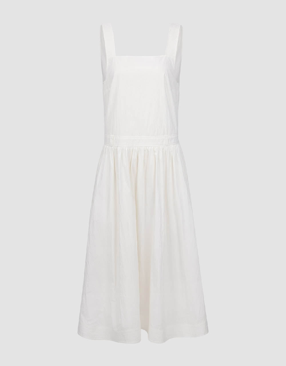 Sleeveless Square-cut Collar A-Line Dress