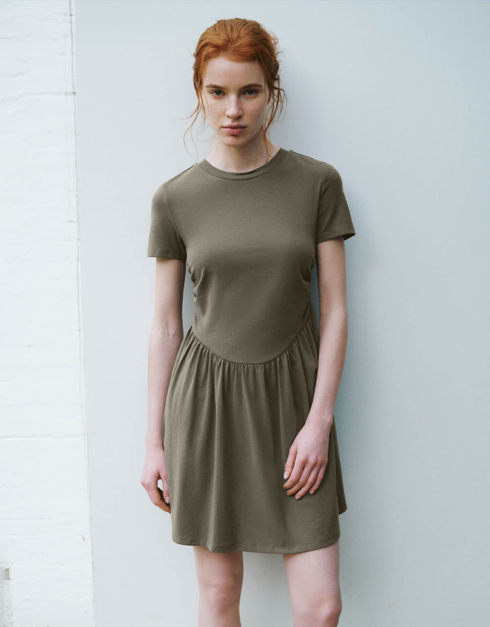 Crew Neck A-Line Dress