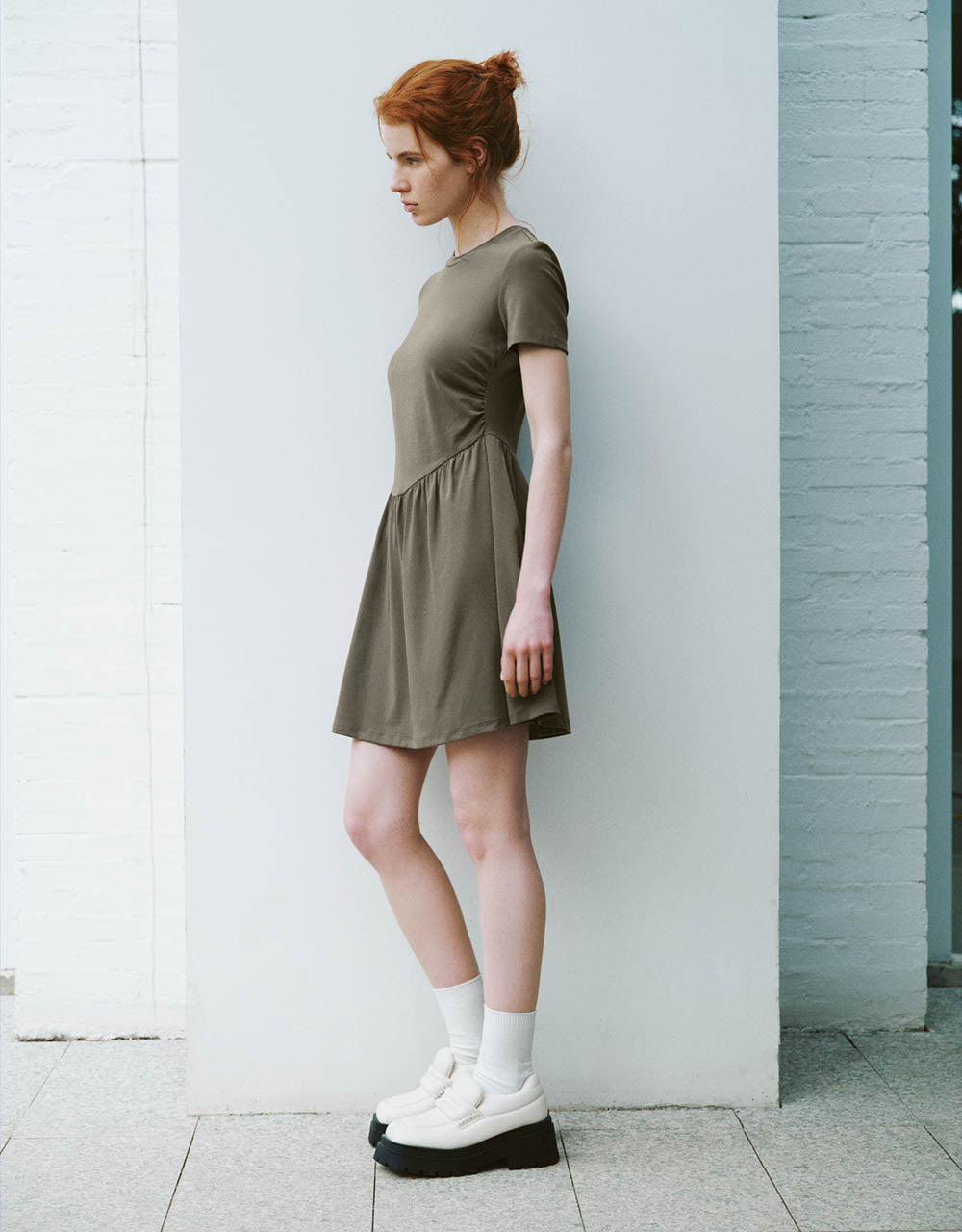 Crew Neck A-Line Dress