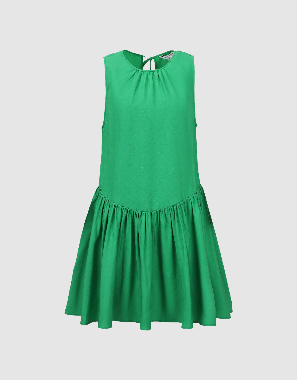 Sleeveless Crew Neck A-Line Dress