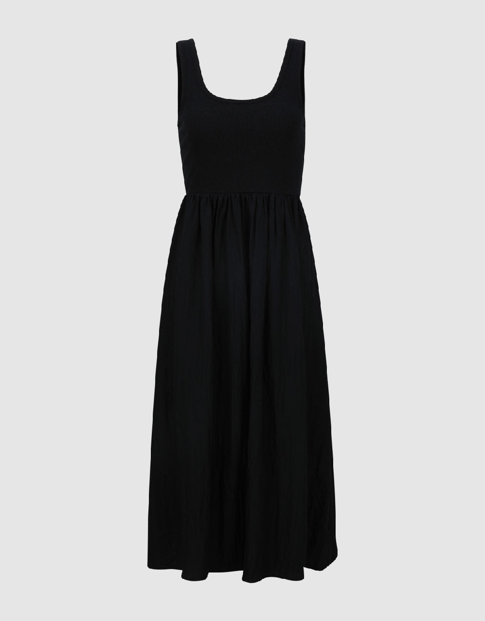 Sleeveless U Neck A-Line Dress