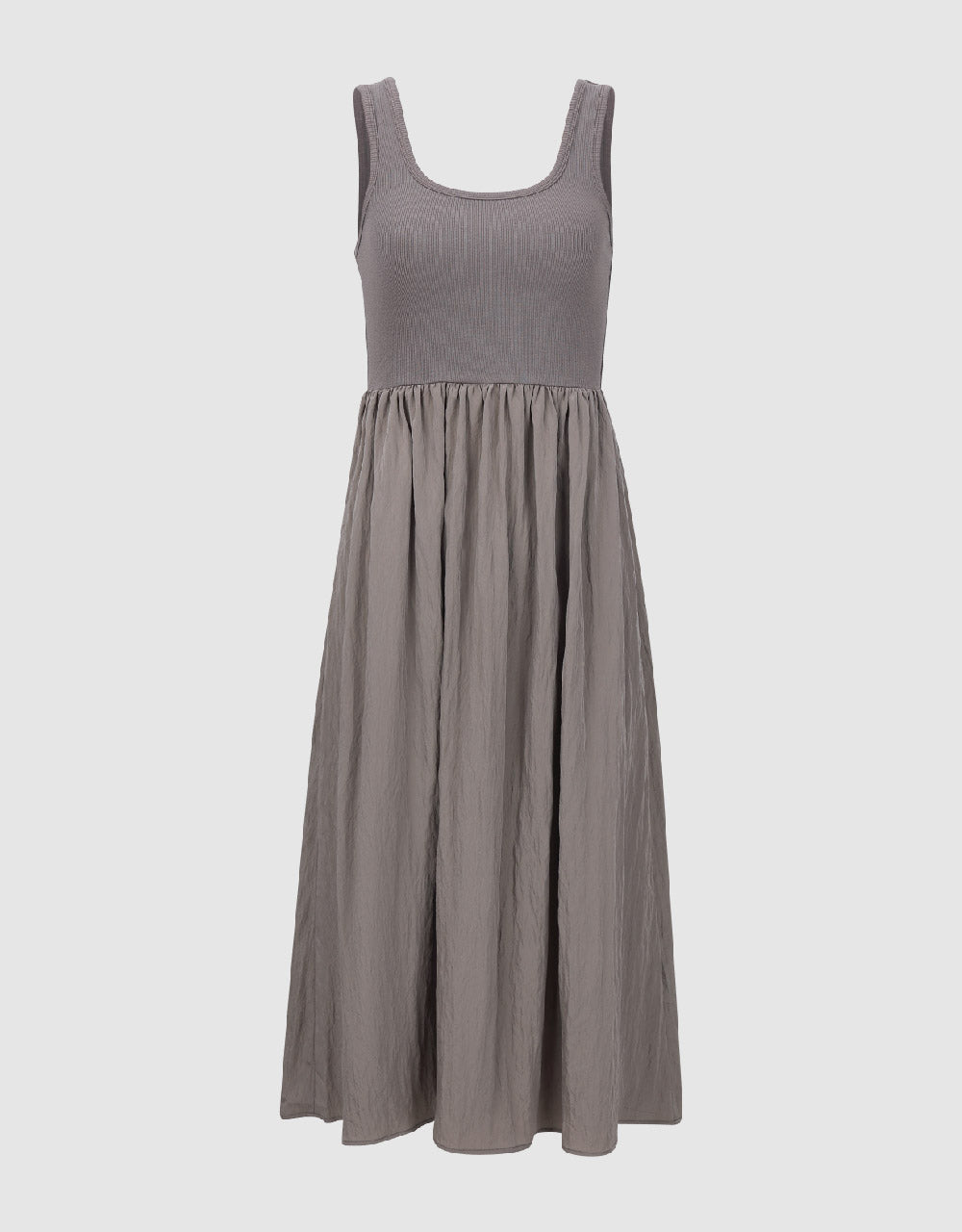 Sleeveless U Neck A-Line Dress