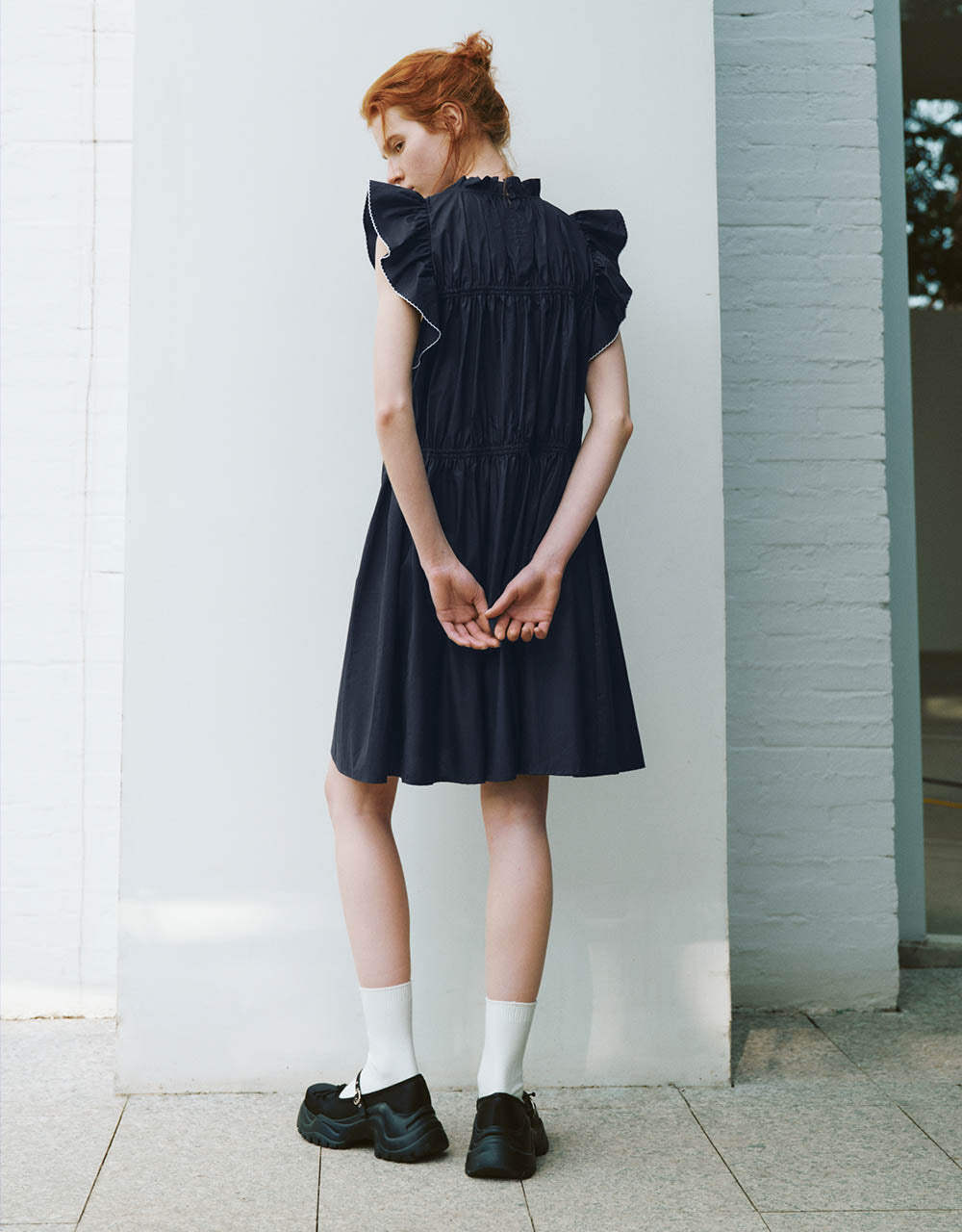 Sleeveless Crew Neck A-Line Dress