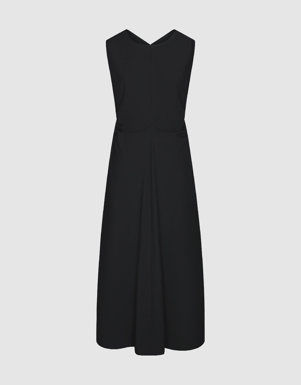 Sleeveless Crew Neck A-Line Dress