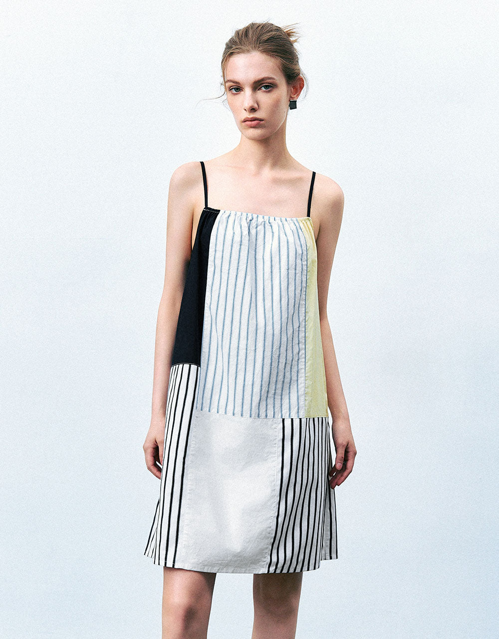 Striped Mini A-Line Dress