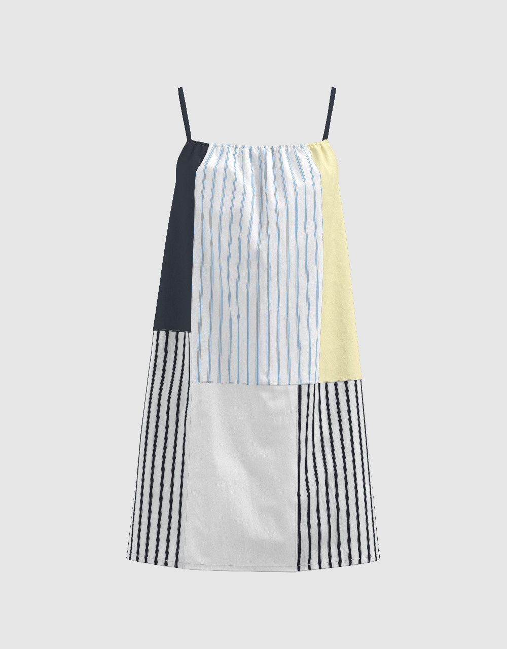 Striped Mini A-Line Dress