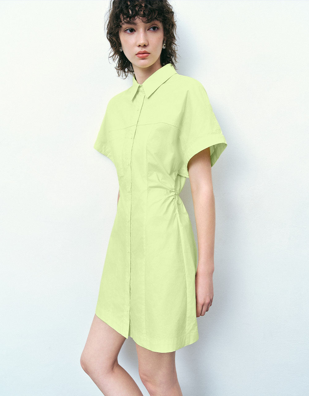 Dolman Sleeve Skater Shirt Dress