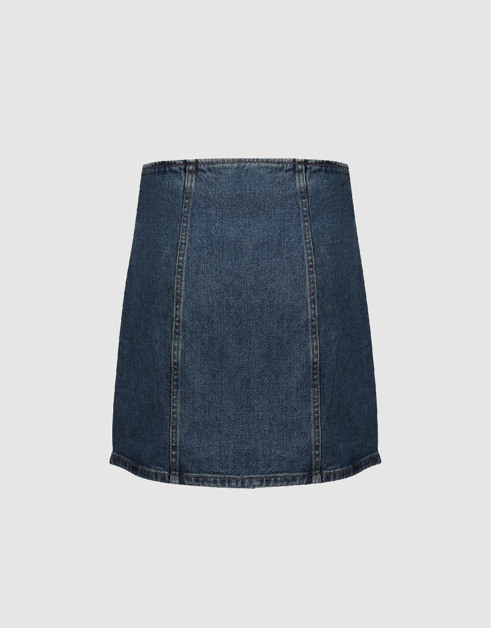 Mini A-Line Denim Skirt