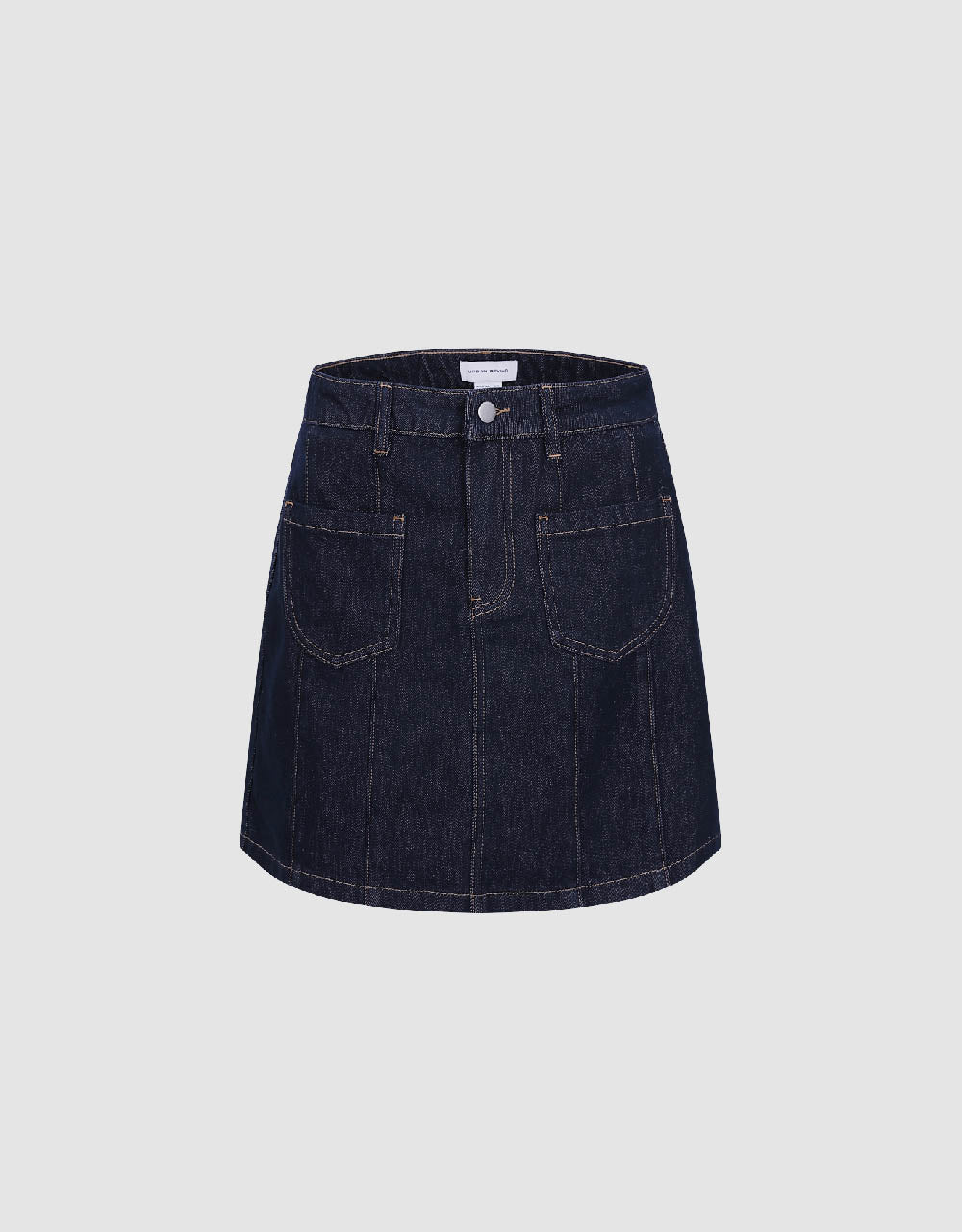 Mini A-Line Denim Skirt