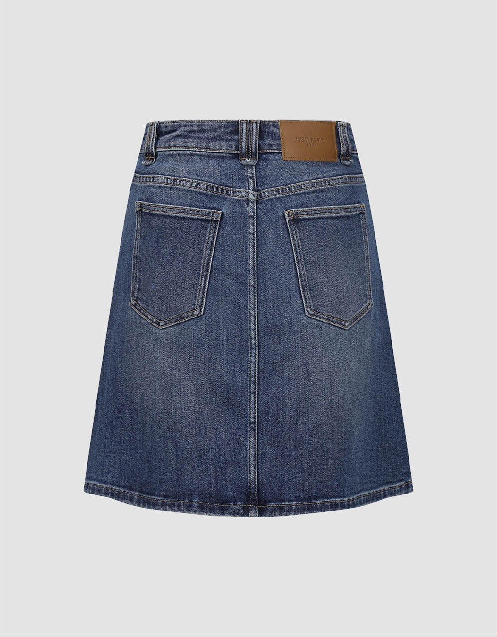 Mini A-Line Denim Skirt