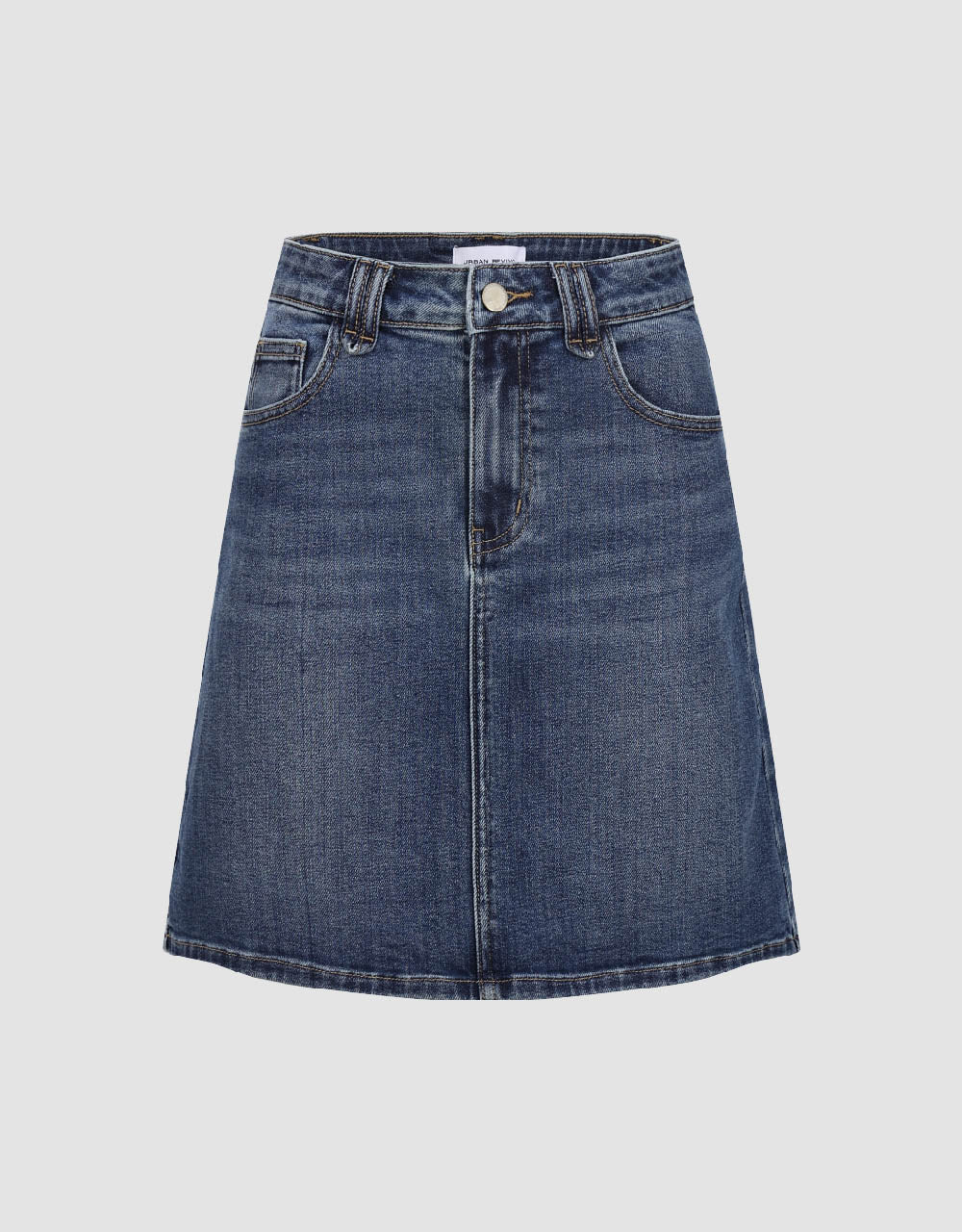 Mini A-Line Denim Skirt