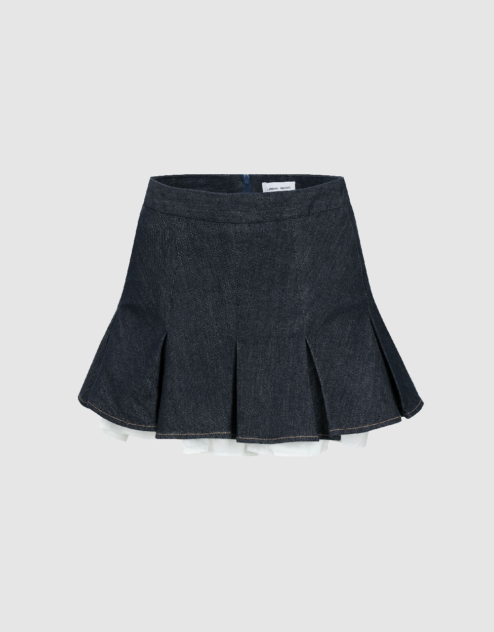 Mini A-Line Denim Skirt