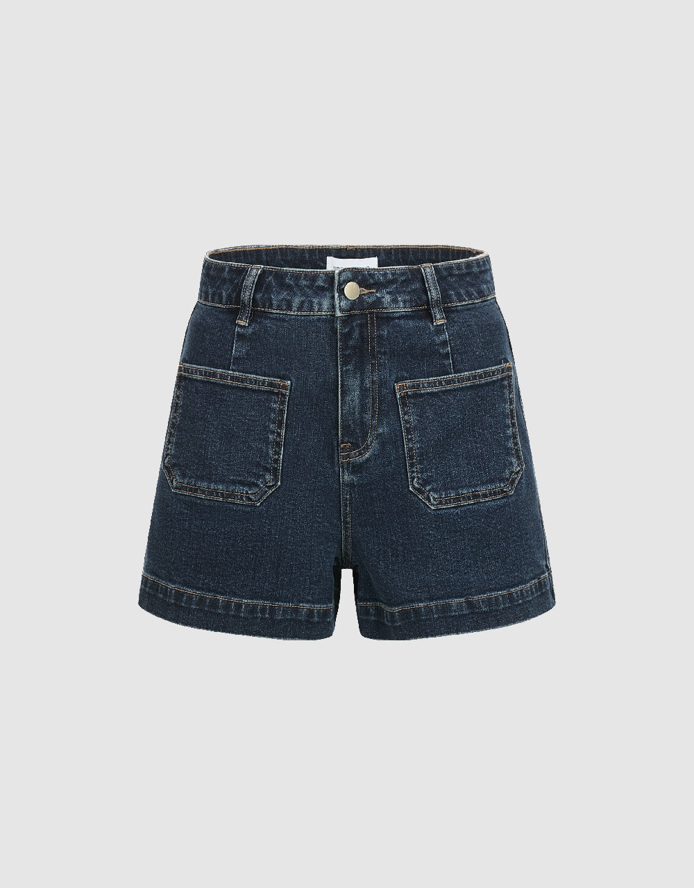 Front Pocket Denim Shorts