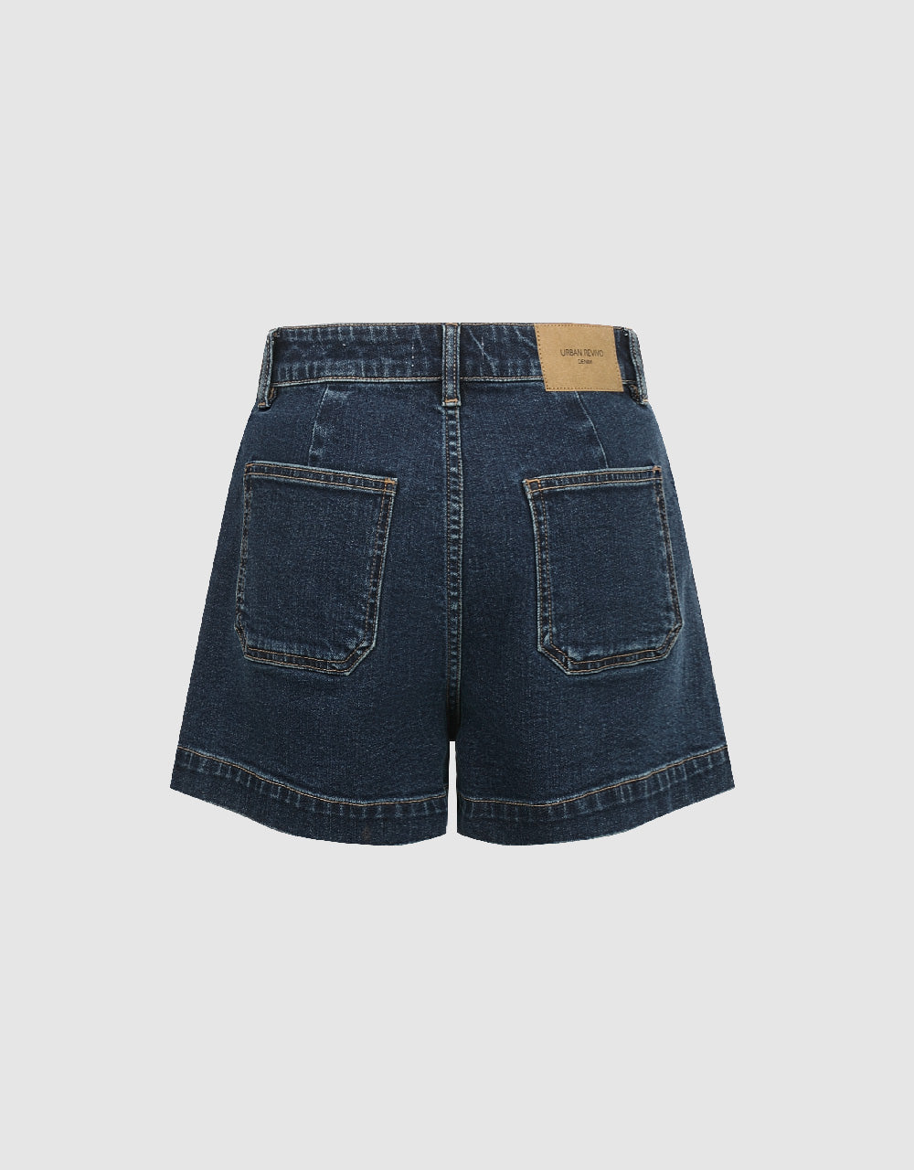 Front Pocket Denim Shorts