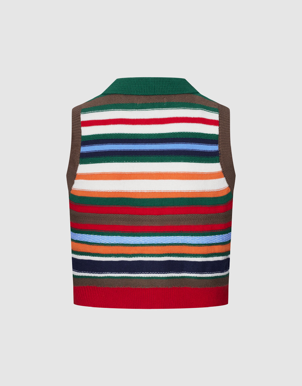 Striped Knitted Vest