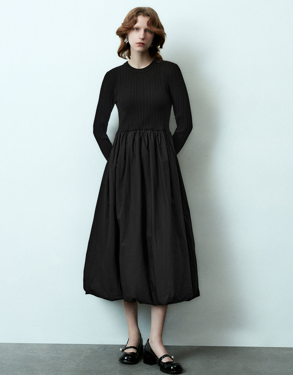 Crew Neck Knitted Dress