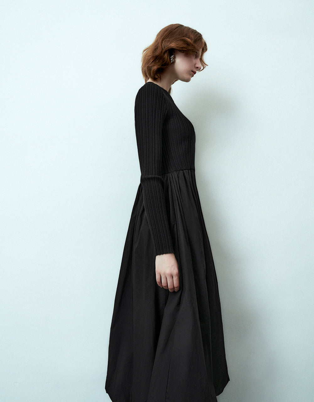 Crew Neck Knitted Dress