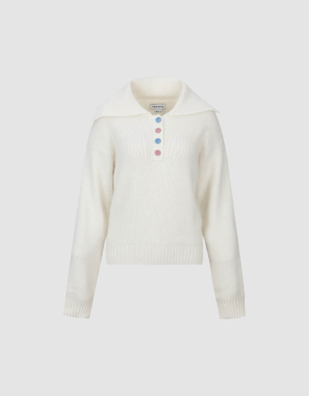 Sailor Collar Neck Knitted T-Shirt