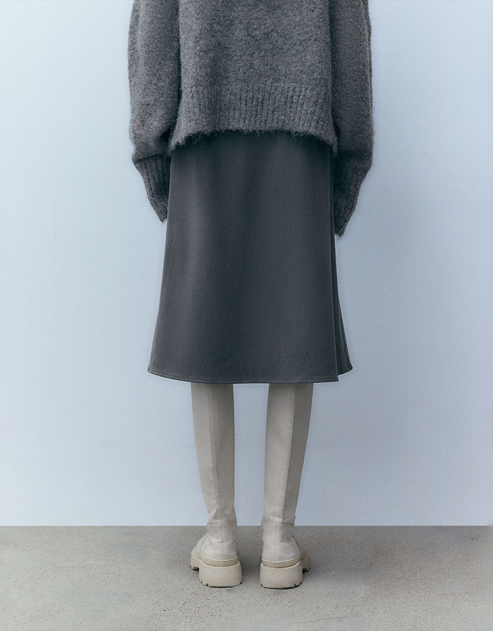 Midi Straight Knitted Skirt