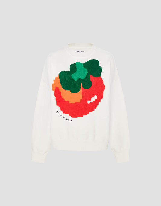 Tomato Print Knit T-Shirt