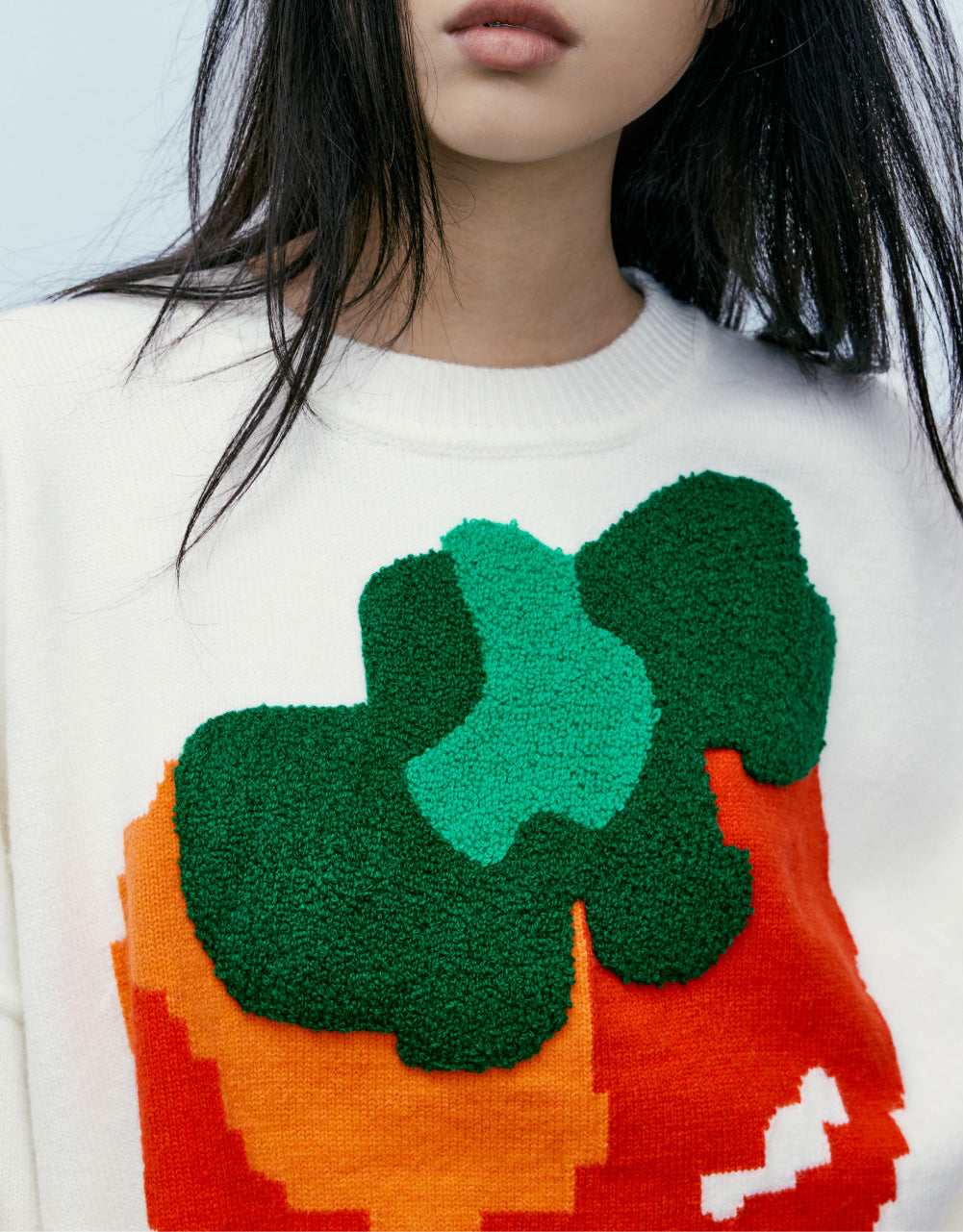 Tomato Print Knit T-Shirt