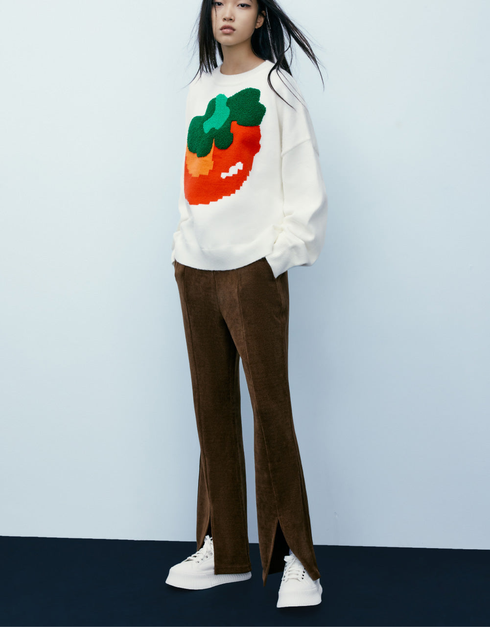 Tomato Print Knit T-Shirt