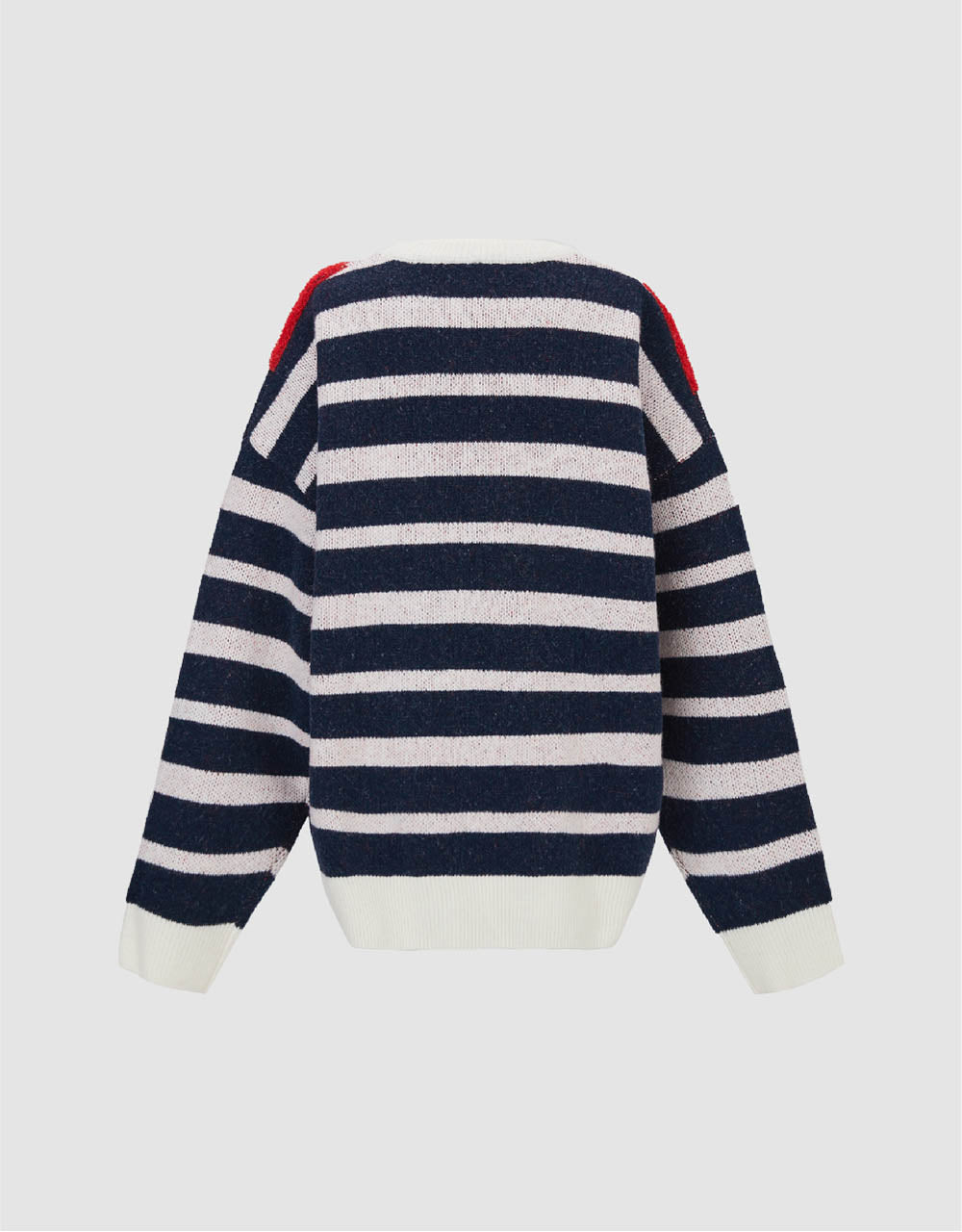 Striped Crew Neck Knitted T-Shirt