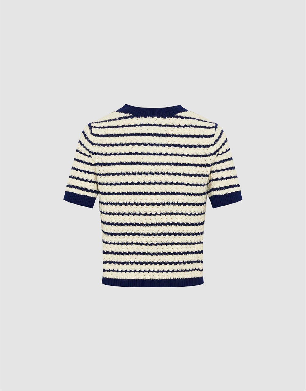 Crew Neck Knitted T-Shirt