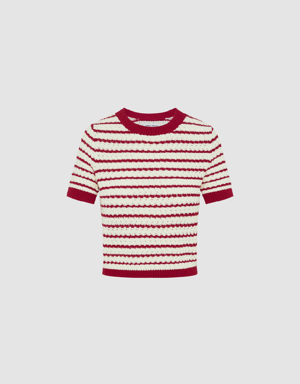 Crew Neck Knitted T-Shirt