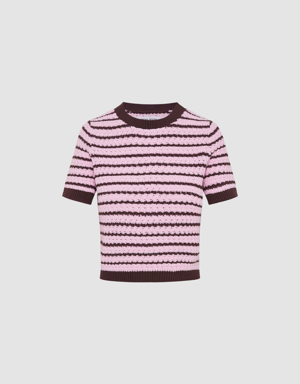 Crew Neck Knitted T-Shirt