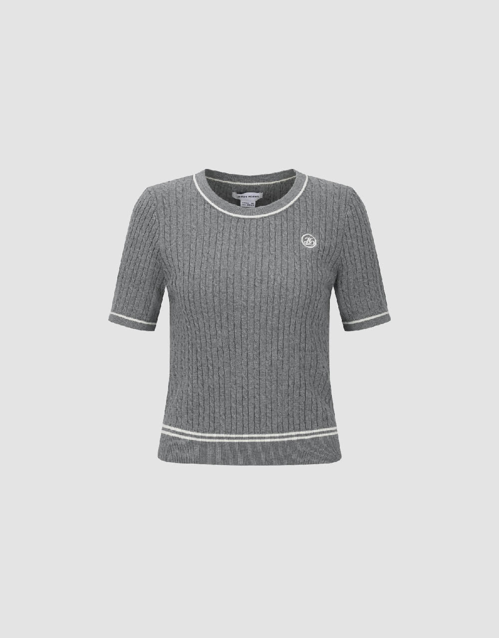 Crew Neck Knitted T-Shirt