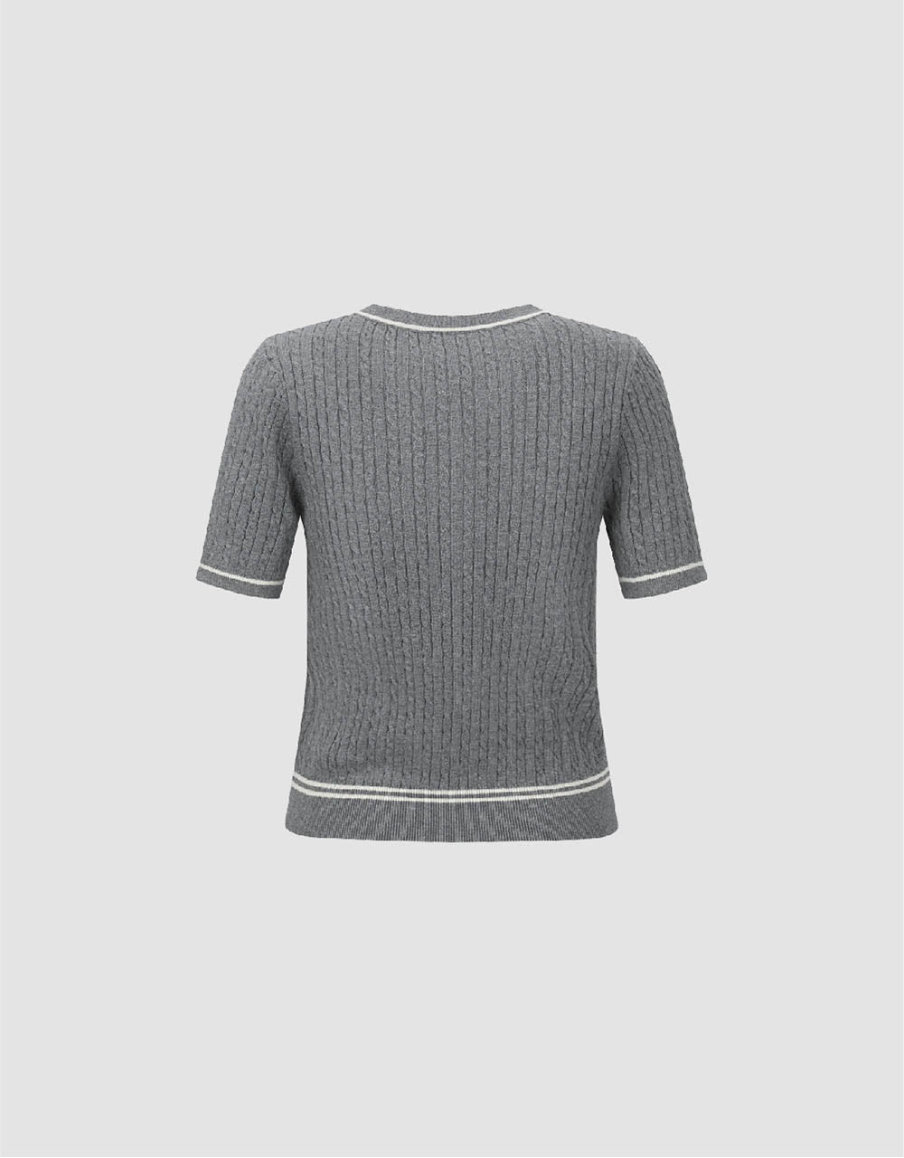 Crew Neck Knitted T-Shirt